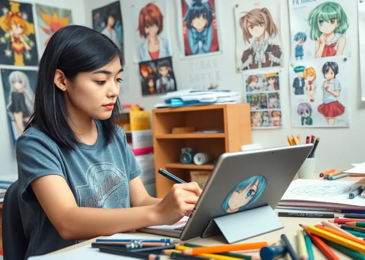 how to draw anime girl